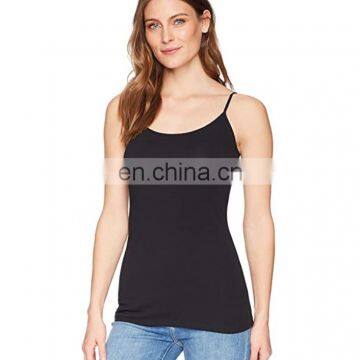 Women's Basic Solid Camisole Adjustable Spaghetti Strap Tank Tops