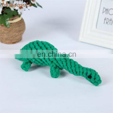 Bite resistant dinosaur style golden retriever big dog rope pet dog toy