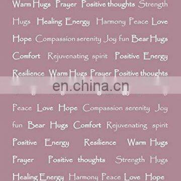 Recycle Warm Hugs Positive Energy Healing Thoughts Blanket Comfort Caring Message Print Combo Gift Pack Fragrance Throw Blanket photo-7