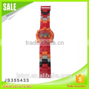 New Arrival Funny Plastic Building Brick Toy Electronic Watch With Minifigures for Wholesale photo-3