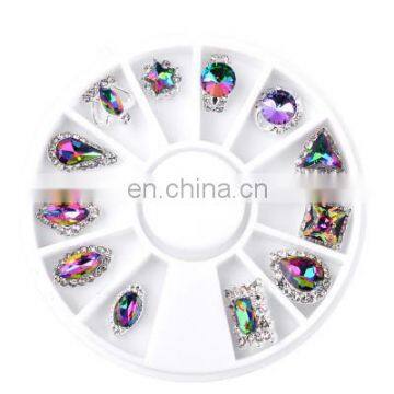 high quality new nail products AB Nail alloy jewelry nail art decoration wholesale