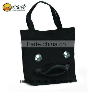 Promotional Custom Reusable 3D Canvas Women Tote Shopping Bag photo-2