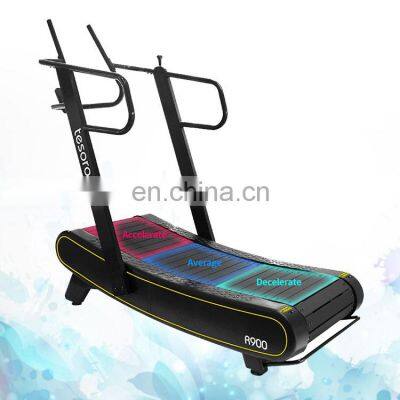 no power curved running machine Expend More calories  self-generating treadmill  Commercial gym running equipment