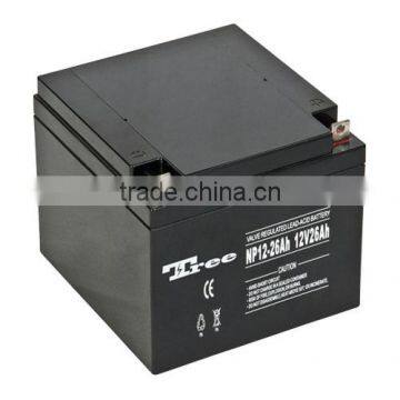 Tree battery vrla storage AGM UPS 12v 24ah lead acid battery 12V 24Ah 26ah 38ah 55ah 60ah etc