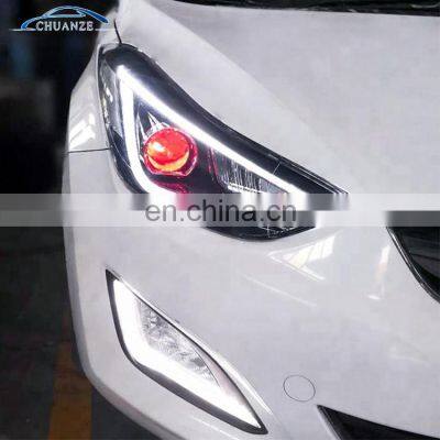 Manufacturer Factory Wholesales Fifth Generation Avante Facelift Head Lamp Led 2012-2015 Headlight For Hyundai Elantra photo-3