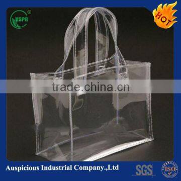 Clear pvc shopping tote bags