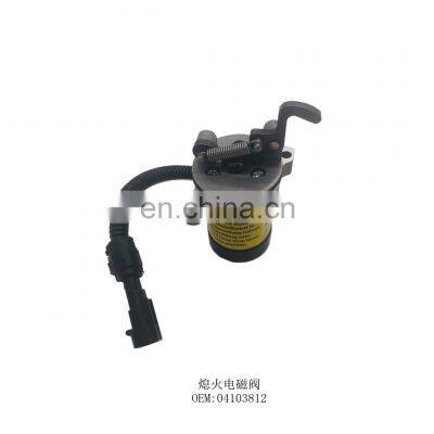 04103812 Excavator solenoid valve for electric parts  fuel Shut Off /stop Solenoid valve