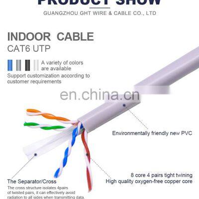 Tanghu Factory Price CAT5E CAT6 CAT6A CAT7 UTP 100% bare copper/CCA 305m/1000ft communication cable 4p