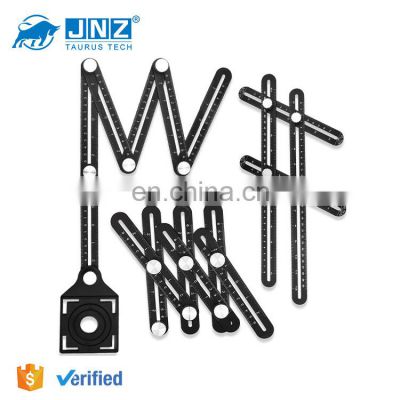 JNZ-THL adjustable folding drill guide tool tile opening positioning metal folding ruler aluminum alloy six fold ruler