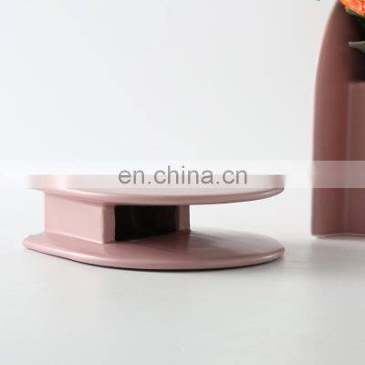 Nordic Ceramic Decoration of the Morandi Color Flower Vase