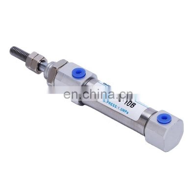 Air Differential Convenient High Density Stainless Steel Slim Pneumatic  MINI Cylinder with Spring