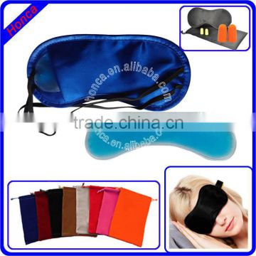 traveling eye shade with cooling pad