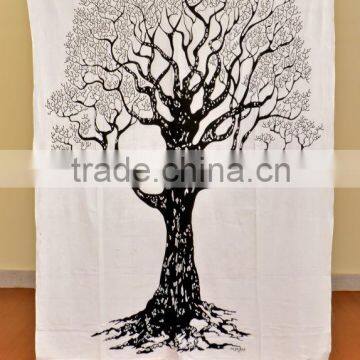 Native Purity Tree of Life Tapestry Indian Tapestry Wall Hanging Beach Sheet Art