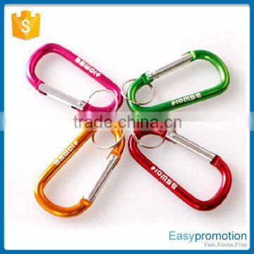 D Shape colorfulclimbing hook,metal carabiner factory