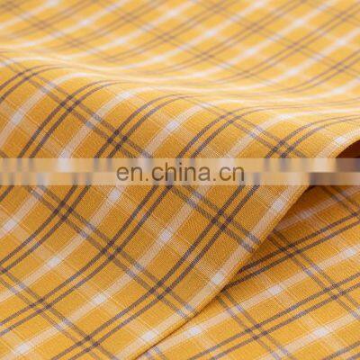 100% Cotton Yarn Dyed Check Design Plain Tartan Fabric for Women Garment photo-3