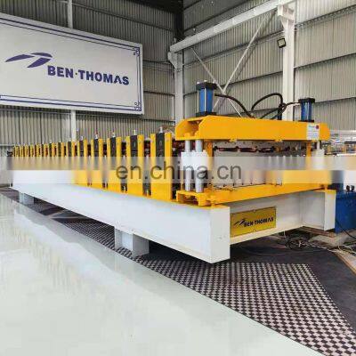 Double layer roof and wall panel forming machine metal roofing roll forming machine for European