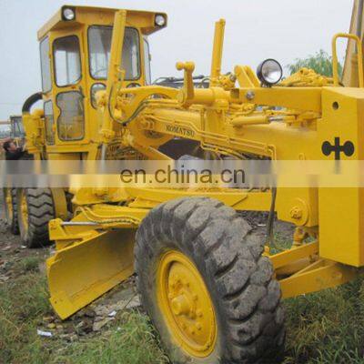 Komatsu cheap used motor grader GD705, low price GD705 in Shanghai