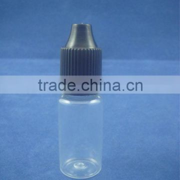 child resistance dropper bottle, child proof PET e cigarette e liquid tobacco tar drop bottle 10ml