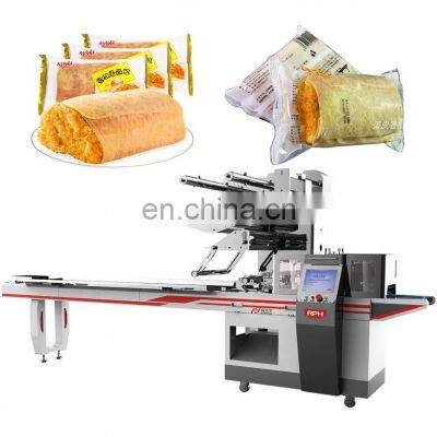 Ruipuhua Bakeries Confectioneries Automatic Flow Pack Pillow Wrapping Packing Packaging Machine