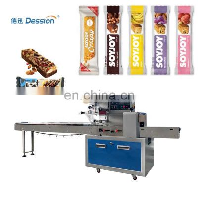 Automatic chocolate candy energy bar packing machine