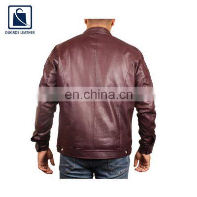 2021 Exclusive Range Hot Selling Zipper Closure Type Genuine Leather Jacket for Men photo-4