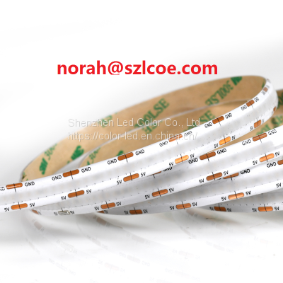 DC5V 1008leds/m 33.6W/M High Lumen No Dark Spots Led Strip COB RGB IC Magic Color Flexible COB LED Strip