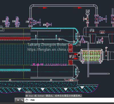 50000m ³ 1100 ℃ flue gas waste heat steam boiler 6 ton waste heat boiler