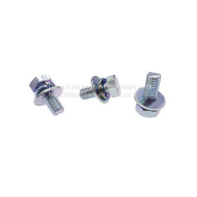 Non-standard Screw Manufacturer Stainless Steel External Hex 3 Parts Sems Screw photo-3