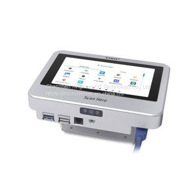 XT802C 48V POE Wholesale Order Machine Presentation Barcode Scanners Smart Shopping Cart Android Price Checker photo-3