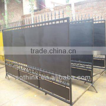 High quality decorative iron steel swing gate