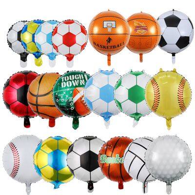 Wholesale Custom Baseball Trophy Football Shaped Foil Helium Balloon Party Decoration Supplies Sports Theme Foil Balloons