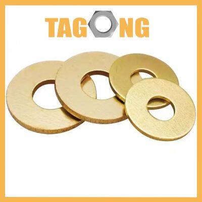 M8 M10 M12 GB97 DIN125 Solid Brass Copper Flat Washer Plain Gasket Pad