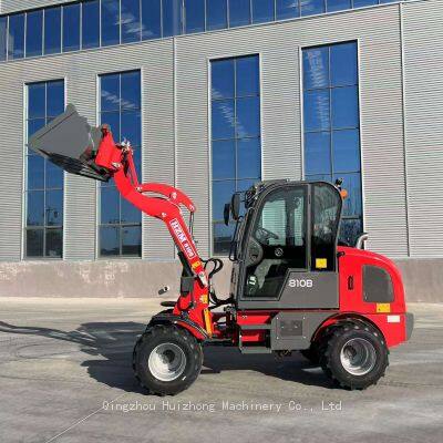 Europe Popular Mini Loader Wolf Loader HZM811 With Cabin and Wide Tires photo-2