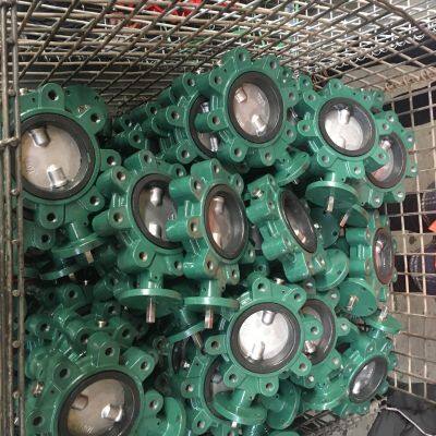 Industrial LUG Butterfly Valve Compatible with ASME B16.5 Flange Carbon Steel Stem RPTFE Seat DN40~DN1200