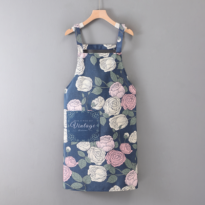 New Fashionable Women's Bib Apron Household Kitchen Work Clothes Polyester Apronapron