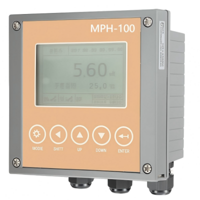 MPH-100 Industrial pH/ORP Meter | Online pH ORP Controller for Wastewater, Fermentation & Industrial Process Monitoring
