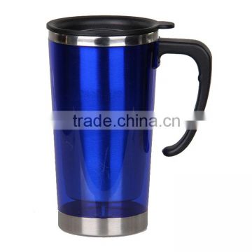 Double Wall Stainless Steel Practical Leakproof Travel Mug With PP Lid