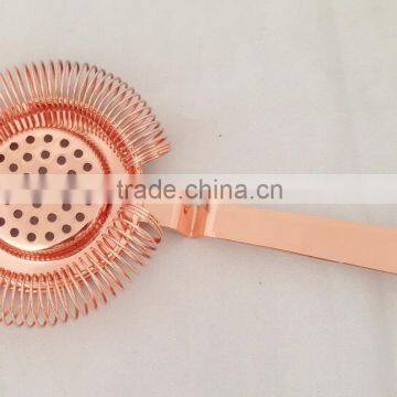 Copper plated stainless steel bar tool bar strainer Cocktail Strainer