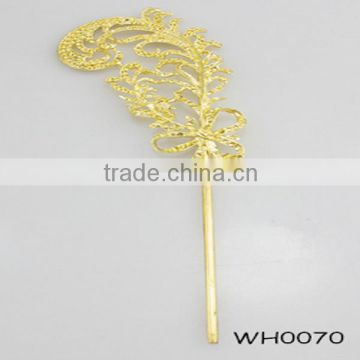 2015 Fashion Maple Leaf Shape Gold Hairpin For Wholesale Simple Design Women Hair Accessories