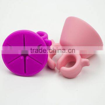 Flexible Durable Wearable Stand Polish Bottle Holder Ring Finger Silicone photo-4