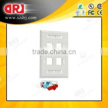 4 ports rj45 faceplate 86*120 type