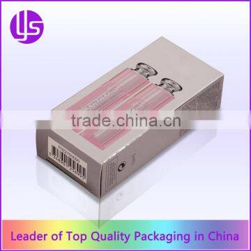 Cheap Custom Colorful Printed Silver Metallic Paper Cosmetic Packaging Reverse Tuck End Box Quality Choice