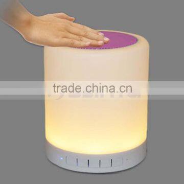 LED TF Aux Bluetooth 7 Colors Changering Wireless Smart Bluetooth Lamp Speaker With Blue Green Light Hook photo-5