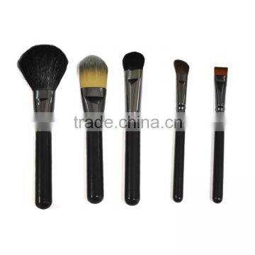 High quality 5 pcs black makeup brush sets