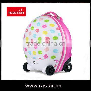 ABS plastic Suitcase type kids travelling trolly bag radio control luggage