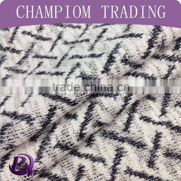 China textile fashion hacci jacquard fabric for garment