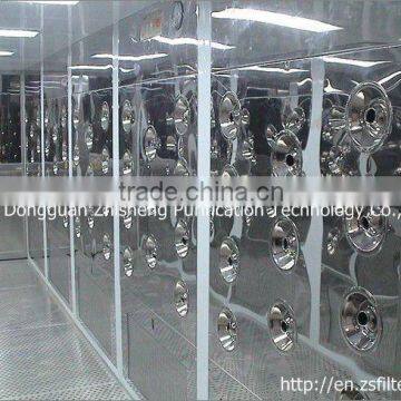 Stainless steel Tunnel air shower with automatic-door for clean room