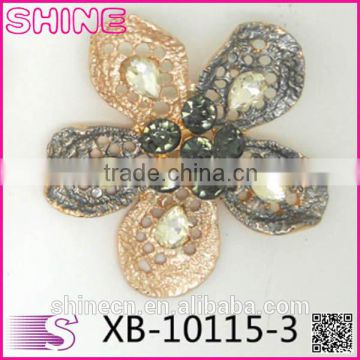 Korean Customize flowers Copper rhinestone crystal fashion Exquisite wholesale garment accessories