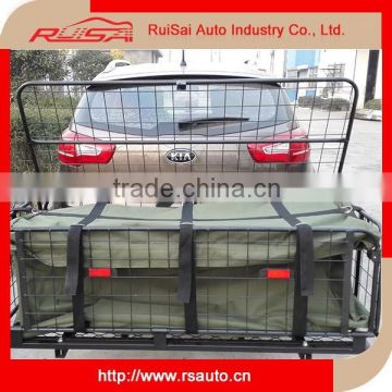 Hitch mount folding cargo carrier basket with waterproof luggage bag                        
                                                Quality Choice