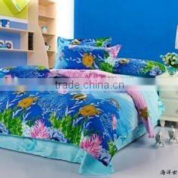 100% Polyester 3d printed bedsheet fabrics/extra wide bedsheet fabric/hometex fabric